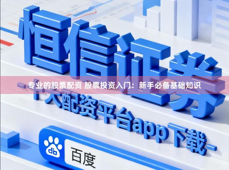 专业的股票配资 股票投资入门：新手必备基础知识